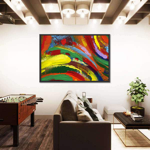 Colorful Acrylic Impasto Abstract Canvas Wall Art