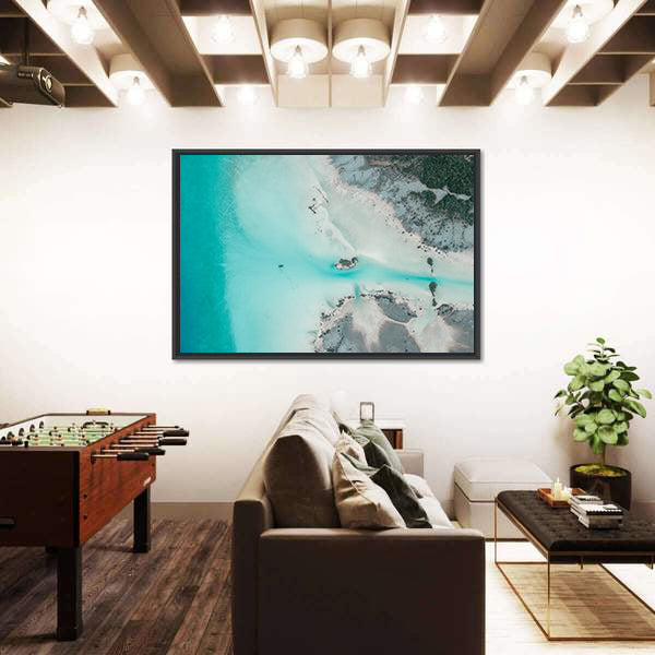 Lagoon Of Seven Colors Lake Bacalar In Mexico Canvas Wall Art