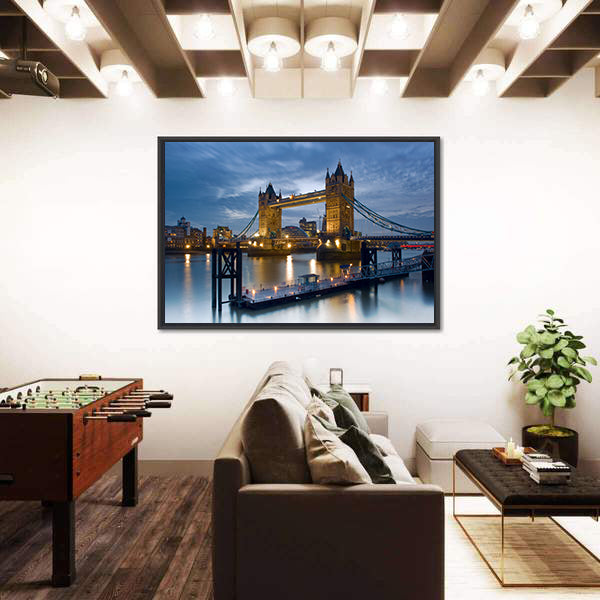 Tower Bridge on the River Thames Canvas Wall Art