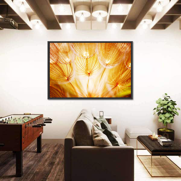 Soft Dandelion Flower Canvas Wall Art