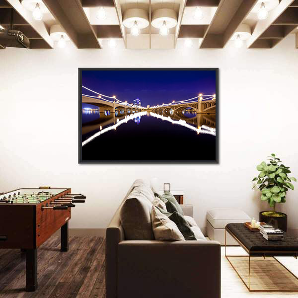 Mill Avenue Bridges In Tempe Arizona Canvas Wall Art