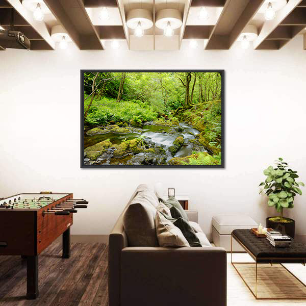 Dolgoch Falls In Wales UK Canvas Wall Art