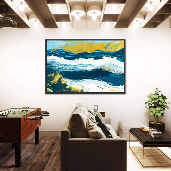 Acrylic Lake Texture Canvas Wall Art