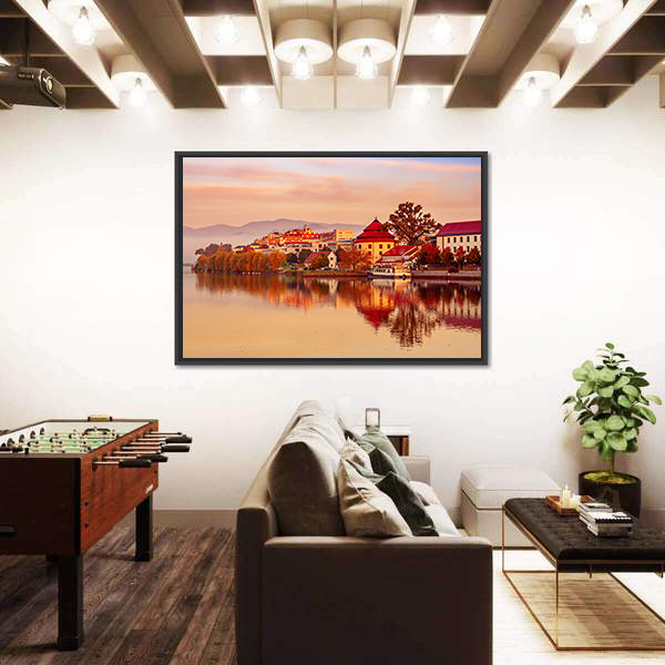Sunrise at Maribor City Slovenia Canvas Wall Art