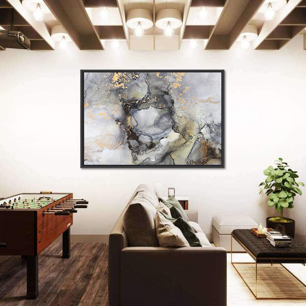 Alcohol Fluid Artwork Canvas Wall Art