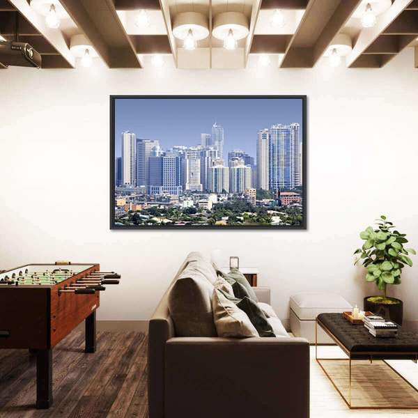 Fort Bonifacio Skyscrapers Philippines Canvas Wall Art