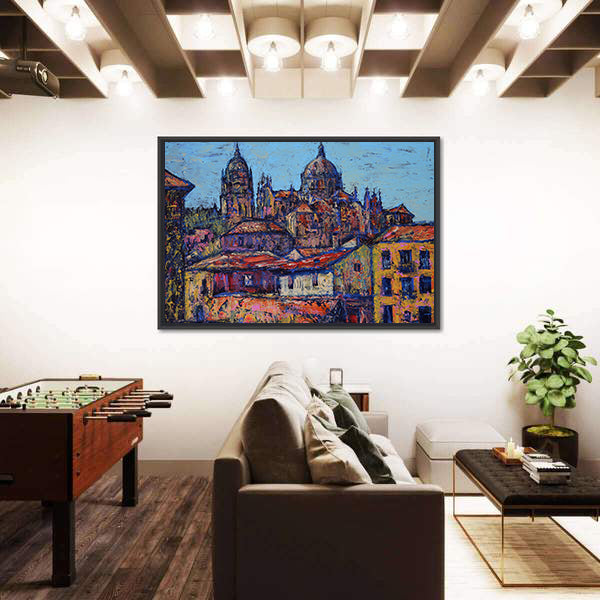 Salamanca Old City Street Canvas Wall Art