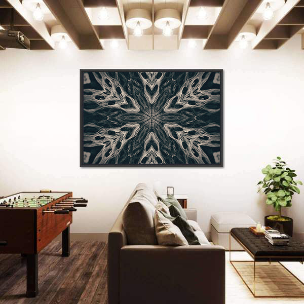Gothic Demon Mandala Canvas Wall Art