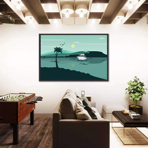 Lake Landscape Canvas Wall Art