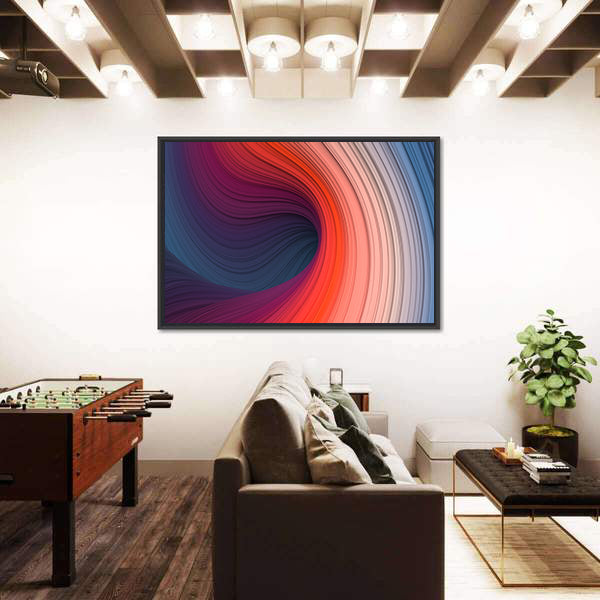 Minimalist Wave Design Canvas Wall Art
