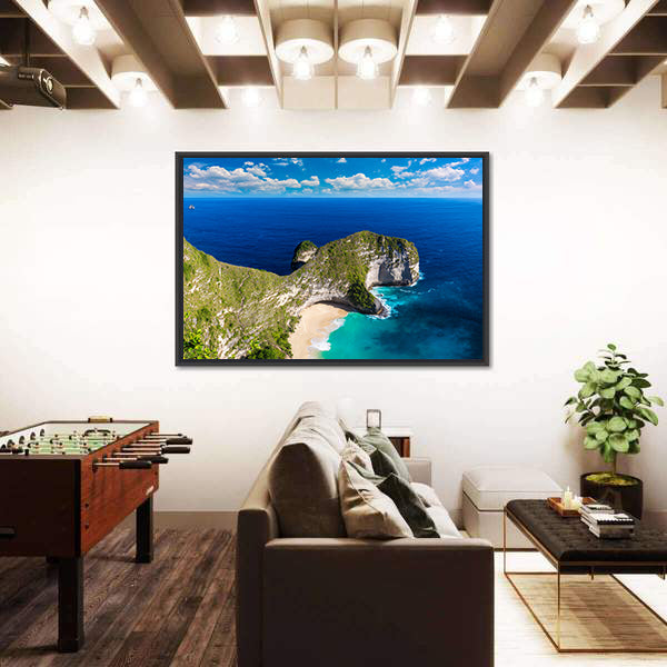 Kelingking Beach In Indonesia Canvas Wall Art