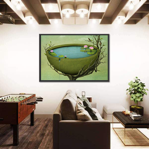 Greeting Card Illustration Canvas Wall Art