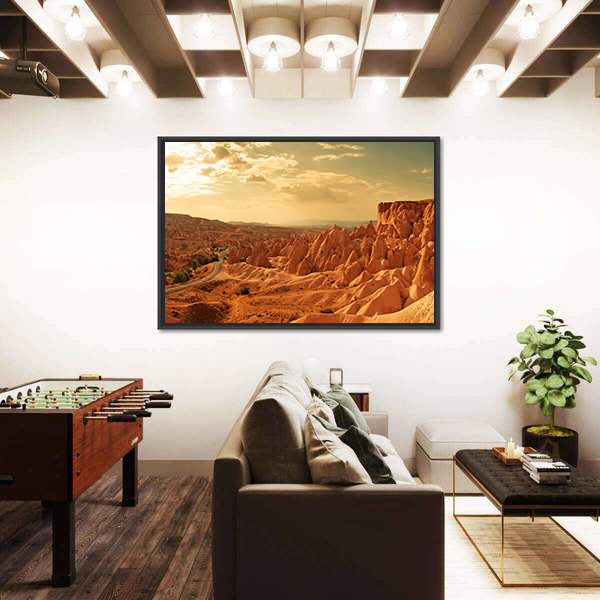 Amazing Stone Formations In Cappadocia Canvas Wall Art