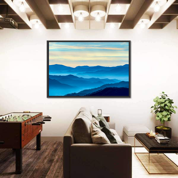 Smoky Mountains Morning Mist Canvas Wall Art