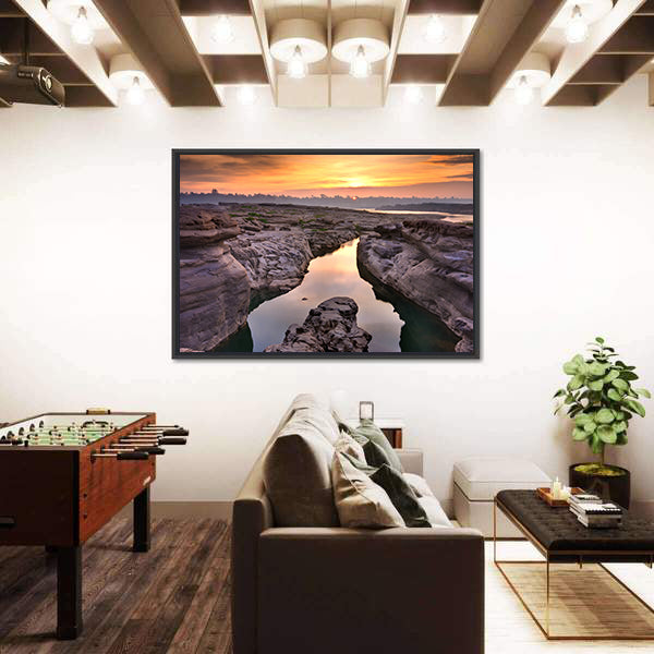 Sunrise At Thailand Grand Canyon Canvas Wall Art