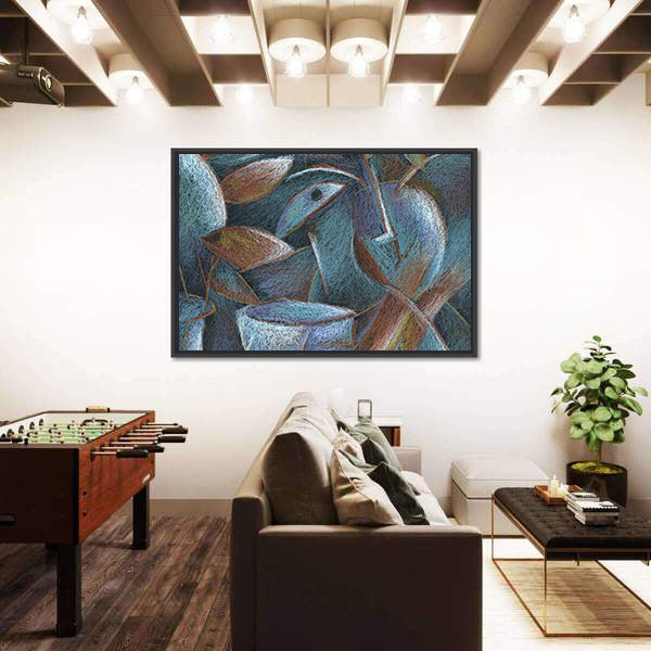 Cubism Pastel Artwork Canvas Wall Art
