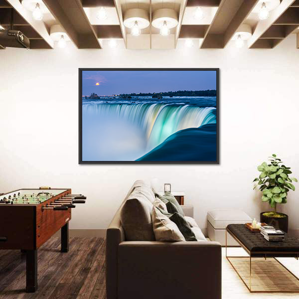 Dusk At Niagara Falls Canvas Wall Art
