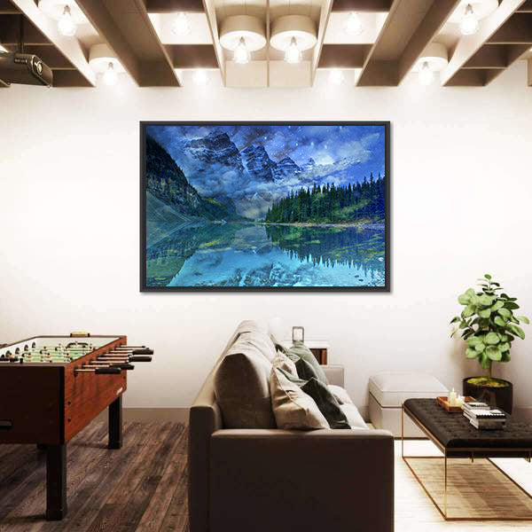 Moraine Lake In Banff Canvas Wall Art