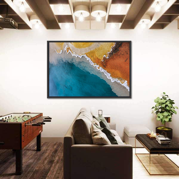 Hot Spring In Yellowstone National Park In Wyoming Canvas Wall Art