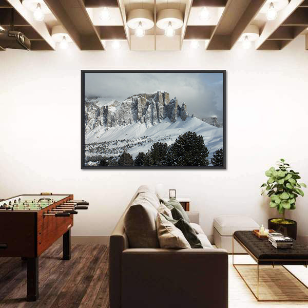 Gruppo Cella Mountains In Italy Canvas Wall Art