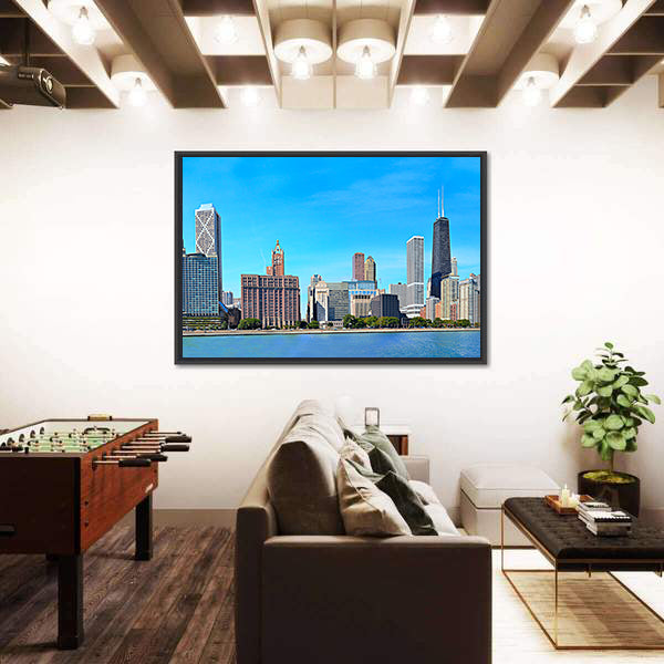 Chicago Lakeshore Skyline Canvas Wall Art