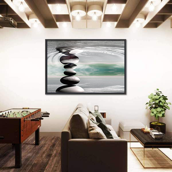 Zen Stones Canvas Wall Art