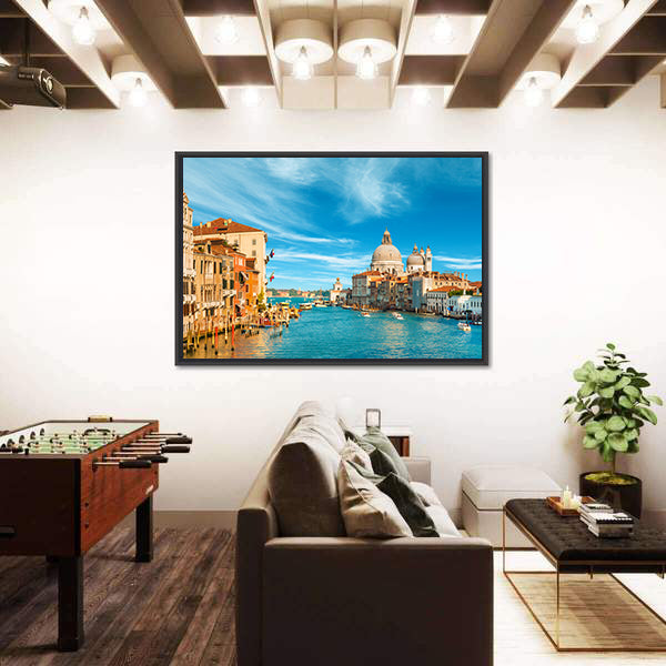 Venice Grand Canal with Santa Maria Della Salute Canvas Wall Art