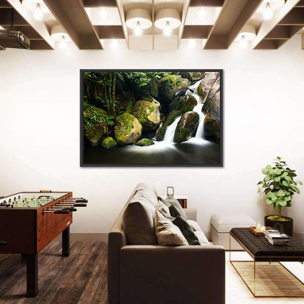 Yarra Ranges Waterfall In Victoria Australia Canvas Wall Art