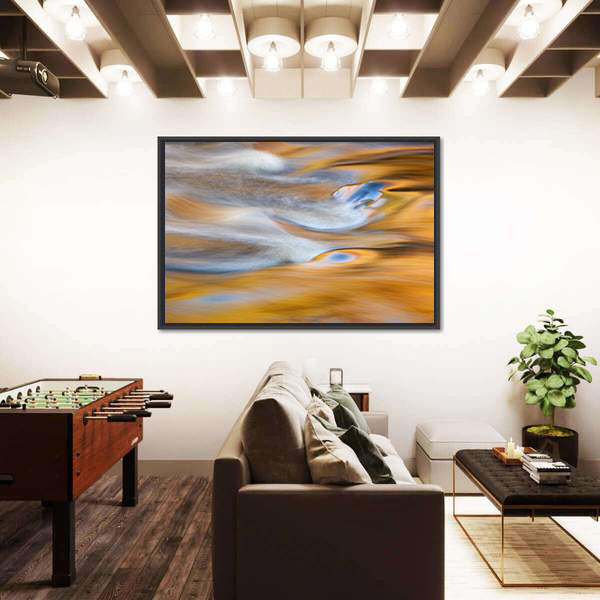 Bond Falls Rapids In USA Canvas Wall Art
