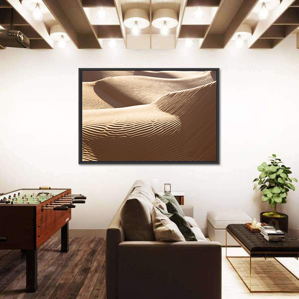 Sand Dunes Desert Of Sahara Canvas Wall Art