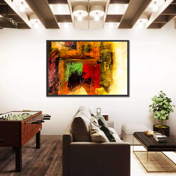Modern Brushstrokes Abstract Canvas Wall Art