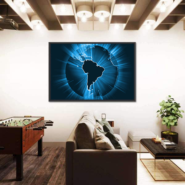 Powerful Earth Radiation Canvas Wall Art