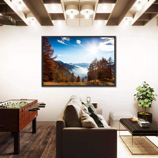 Italian Alps In Autumn Canvas Wall Art