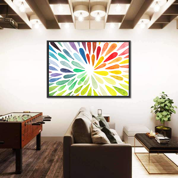 Colorful Splash Drops Canvas Wall Art