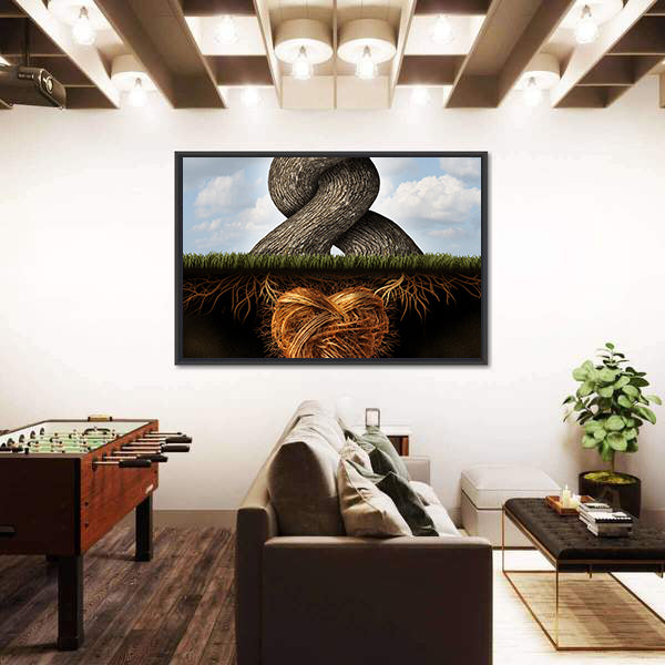 Growing In Love Concept Canvas Wall Art