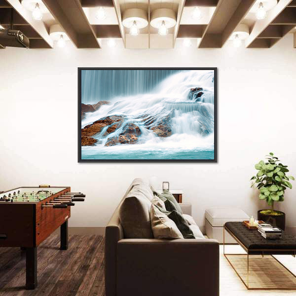 Ningbo Waterfall In China Canvas Wall Art