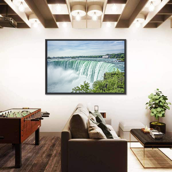 Niagara Falls From The Canadian Side Canvas Wall Art