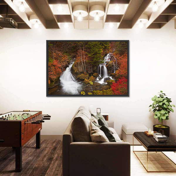Ryuzu Falls Near Nikko Japan Canvas Wall Art