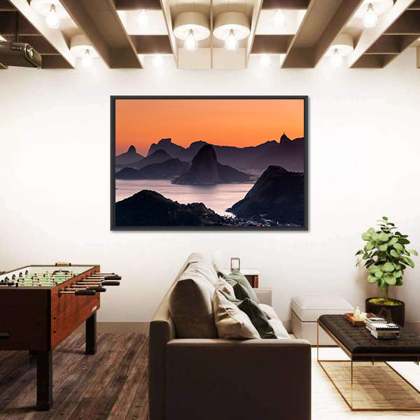 Scenic Rio de Janeiro Mountain Canvas Wall Art