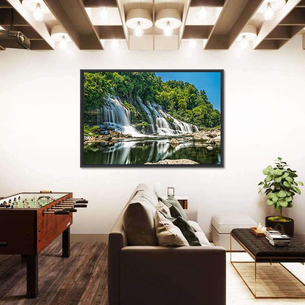 Twin Falls in Tennessee Canvas Wall Art