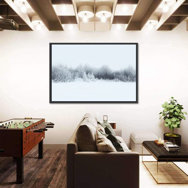 Winter Forest Landscape Canvas Wall Art