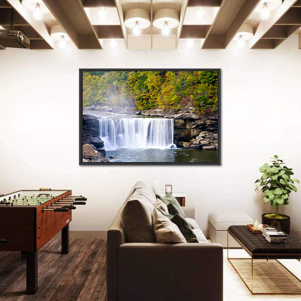 Cumberland Falls In Kentucky Canvas Wall Art