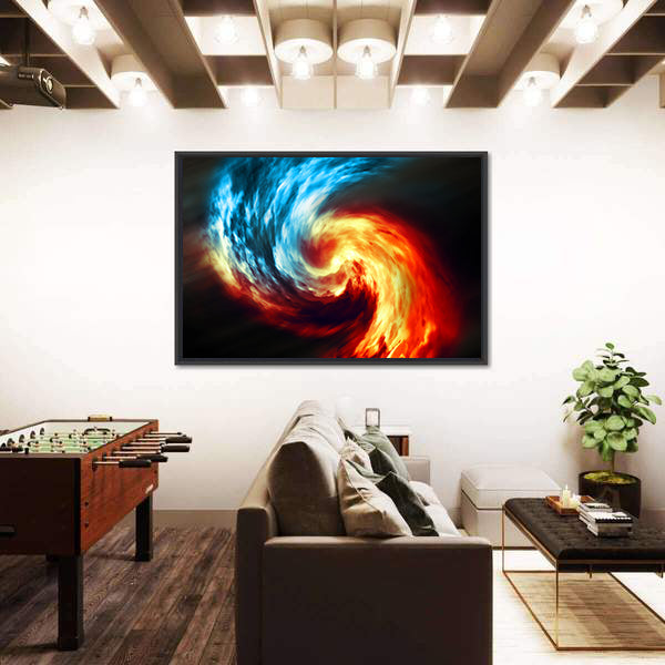 Twilight Smoke Vortex Canvas Wall Art