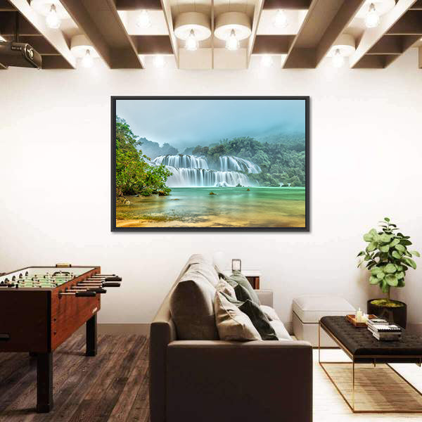 Ban Gioc Waterfall In Vietnam Canvas Wall Art