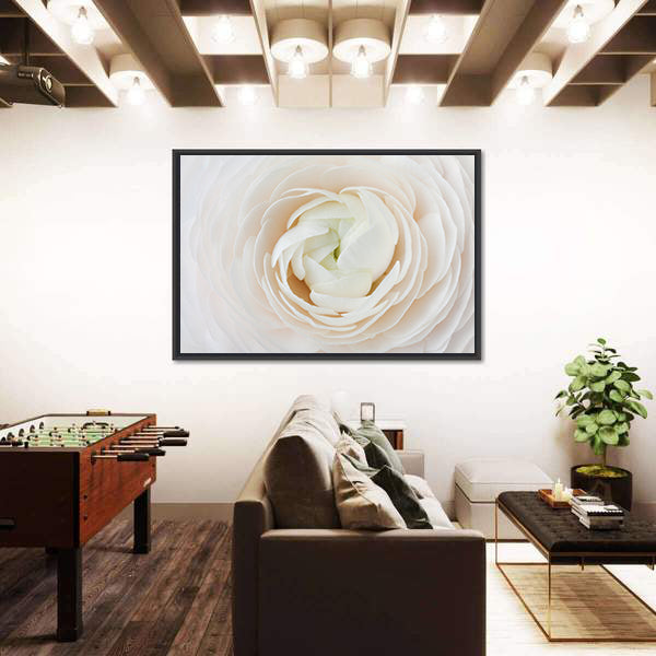 Closeup of Ranunculus Flower Canvas Wall Art