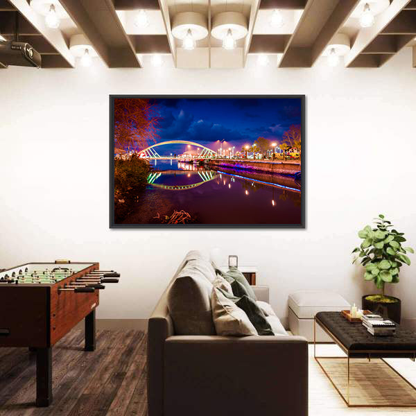 Lovers Bridge Of The Yalova City Turkey Canvas Wall Art