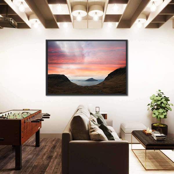 Faroe Islands In The North Atlantic Denmark Canvas Wall Art