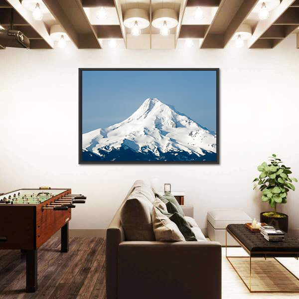 Mount Hood Snow-capped Peak Canvas Wall Art