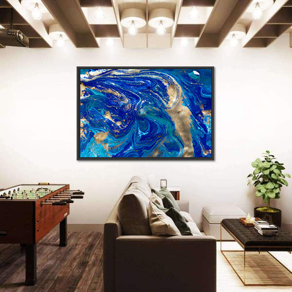 Liquid Marble Pattern Canvas Wall Art