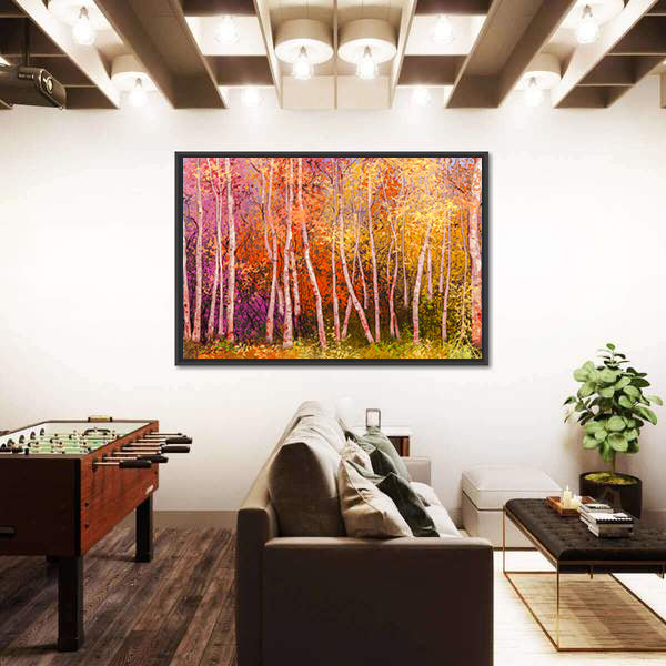 Colorful Autumn Trees Canvas Wall Art